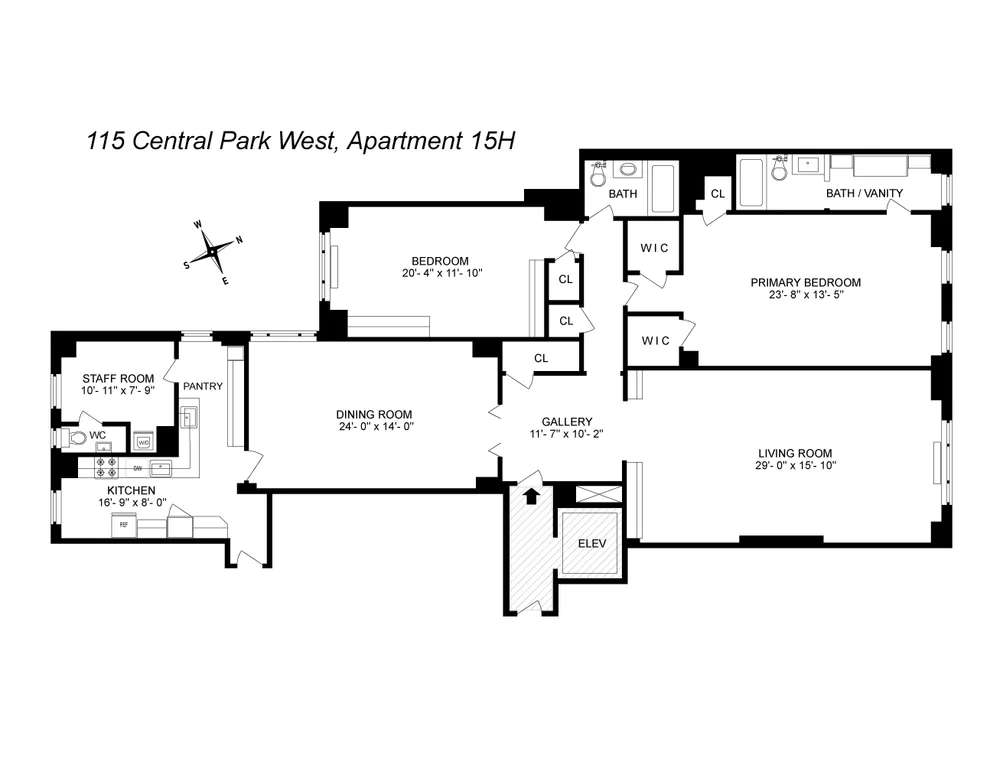 Unit for sale at 115 CENTRAL Park W, Manhattan, NY 10023