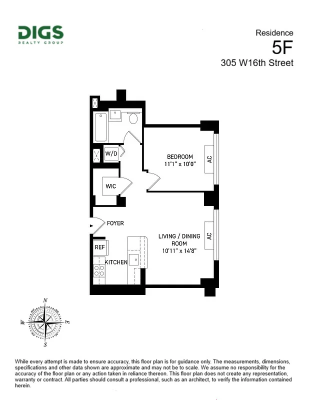 Unit for sale at 305 W 16TH Street, Manhattan, NY 10011