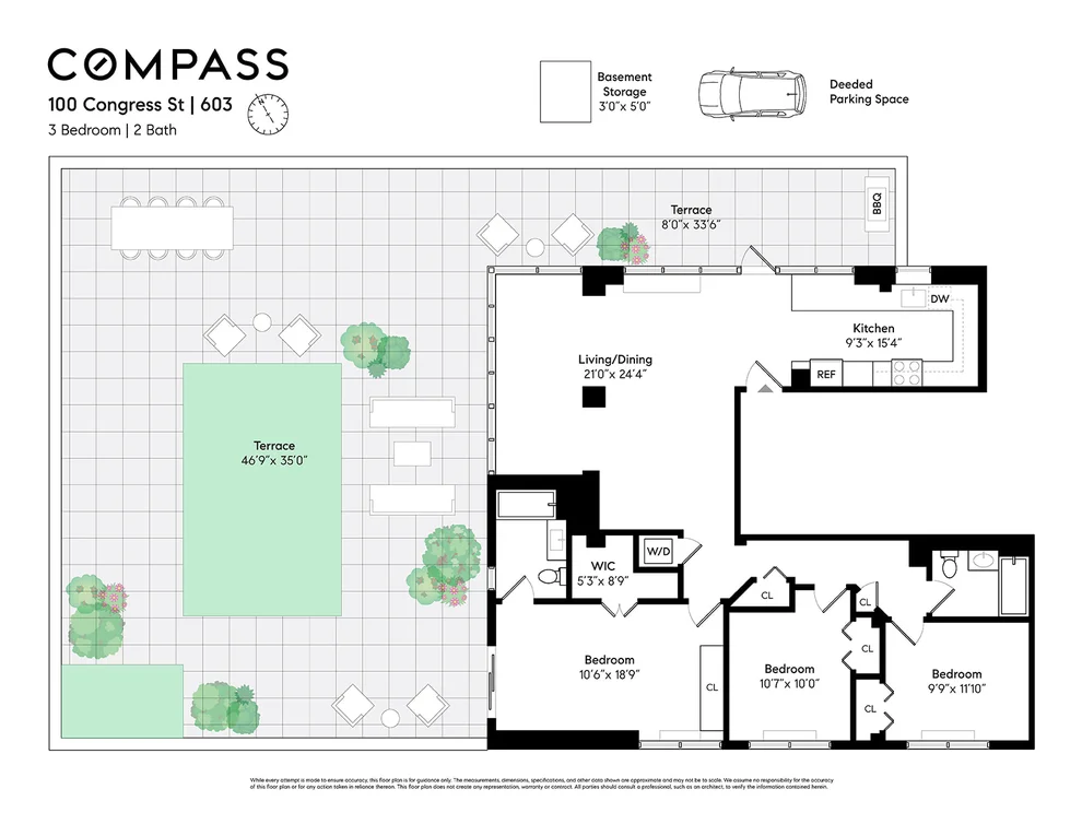 Unit for sale at 100 Congress Street, Brooklyn, NY 11201
