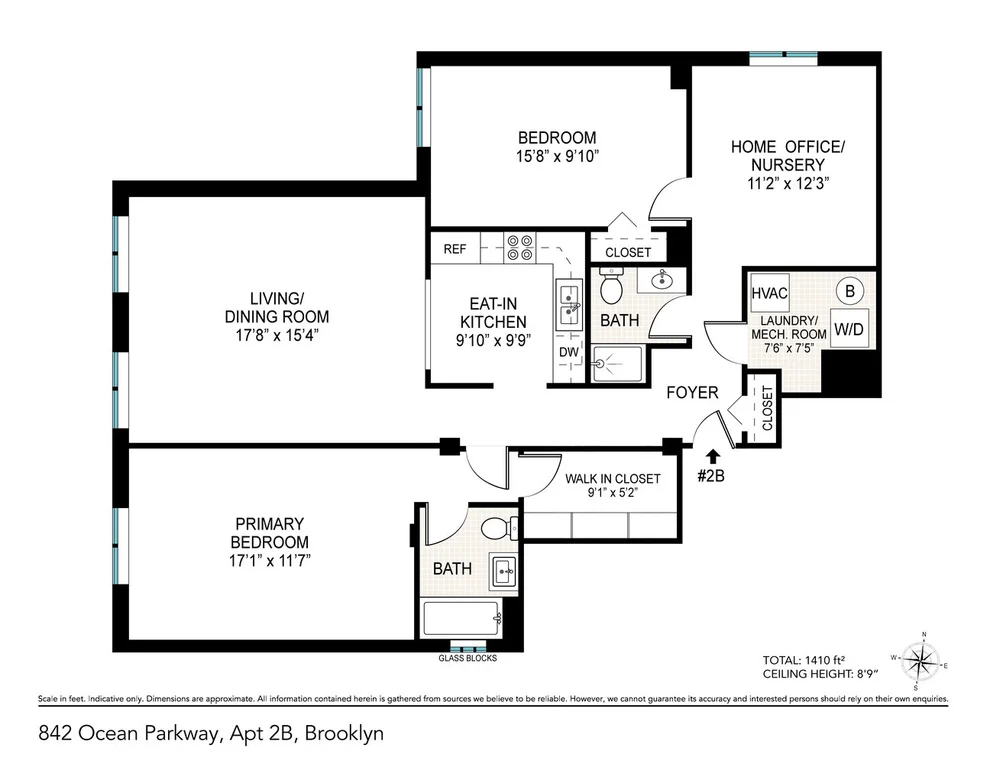 Unit for sale at 842 OCEAN Parkway, Brooklyn, NY 11230