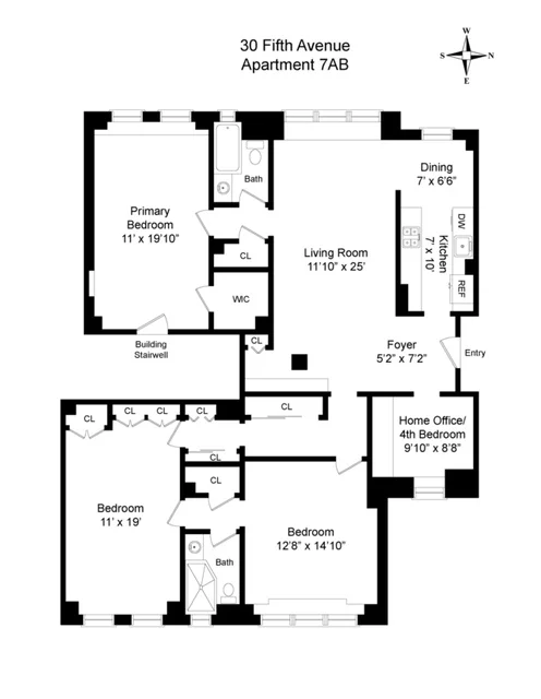 Unit for sale at 30 5TH Avenue, Manhattan, NY 10011