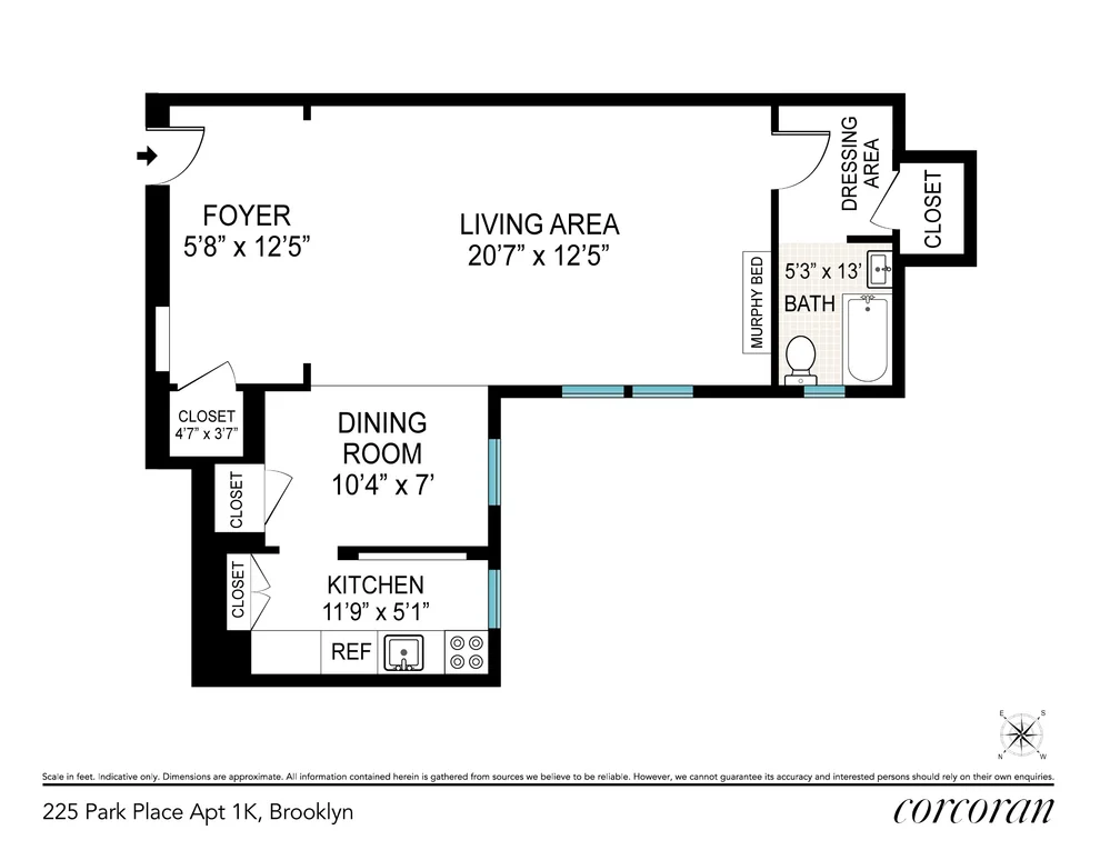Unit for sale at 225 PARK Place, Brooklyn, NY 11238