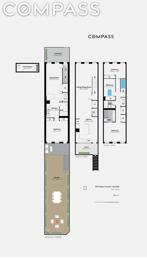 Unit for sale at 393 Prospect Avenue, Brooklyn, NY 11215