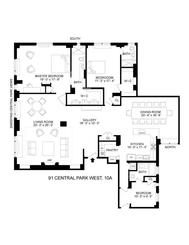 Unit for sale at 91 Central Park W, Manhattan, NY 10023