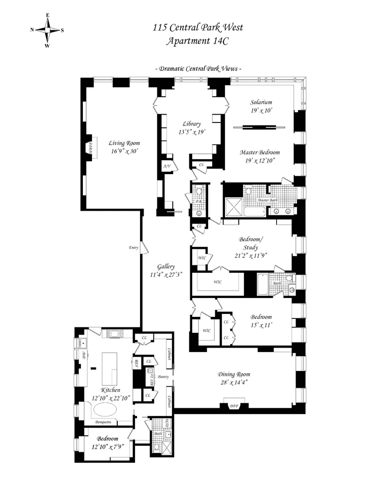 Unit for sale at 115 CENTRAL Park W, Manhattan, NY 10023