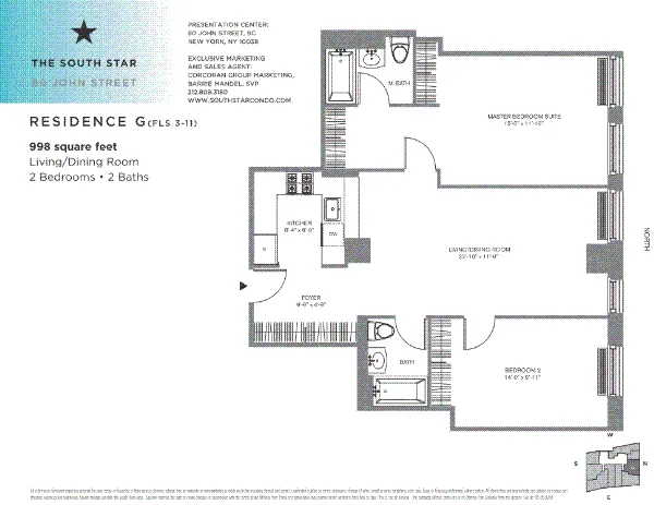 Unit for sale at 80 JOHN Street, Manhattan, NY 10038