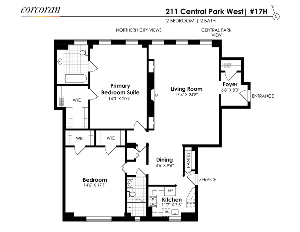 Unit for sale at 211 CENTRAL Park W, Manhattan, NY 10024