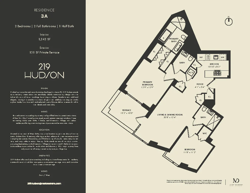 Unit for sale at 219 Hudson Street, Manhattan, NY 10013