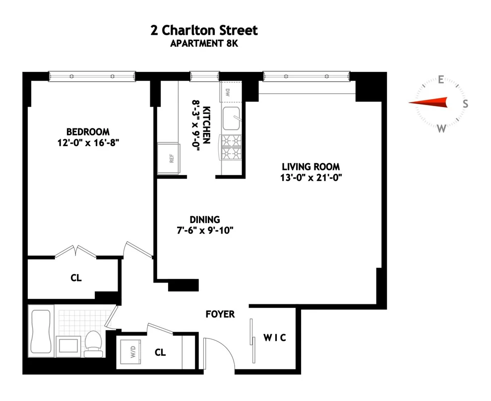Unit for sale at 2 CHARLTON Street, Manhattan, NY 10013