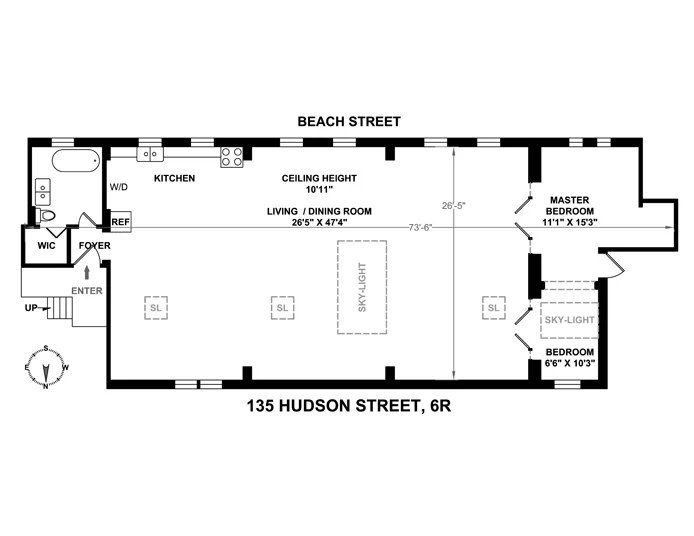 Unit for sale at 135 HUDSON Street, Manhattan, NY 10013