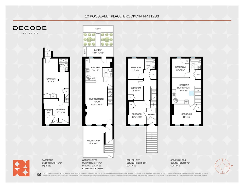 Unit for sale at 10 ROOSEVELT Place, Brooklyn, NY 11233