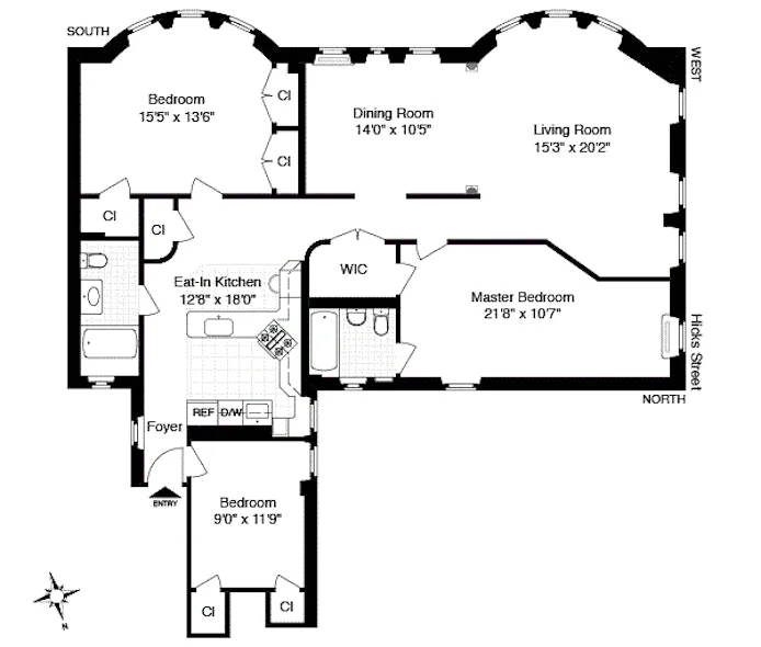Unit for sale at 187 HICKS Street, Brooklyn, NY 11201
