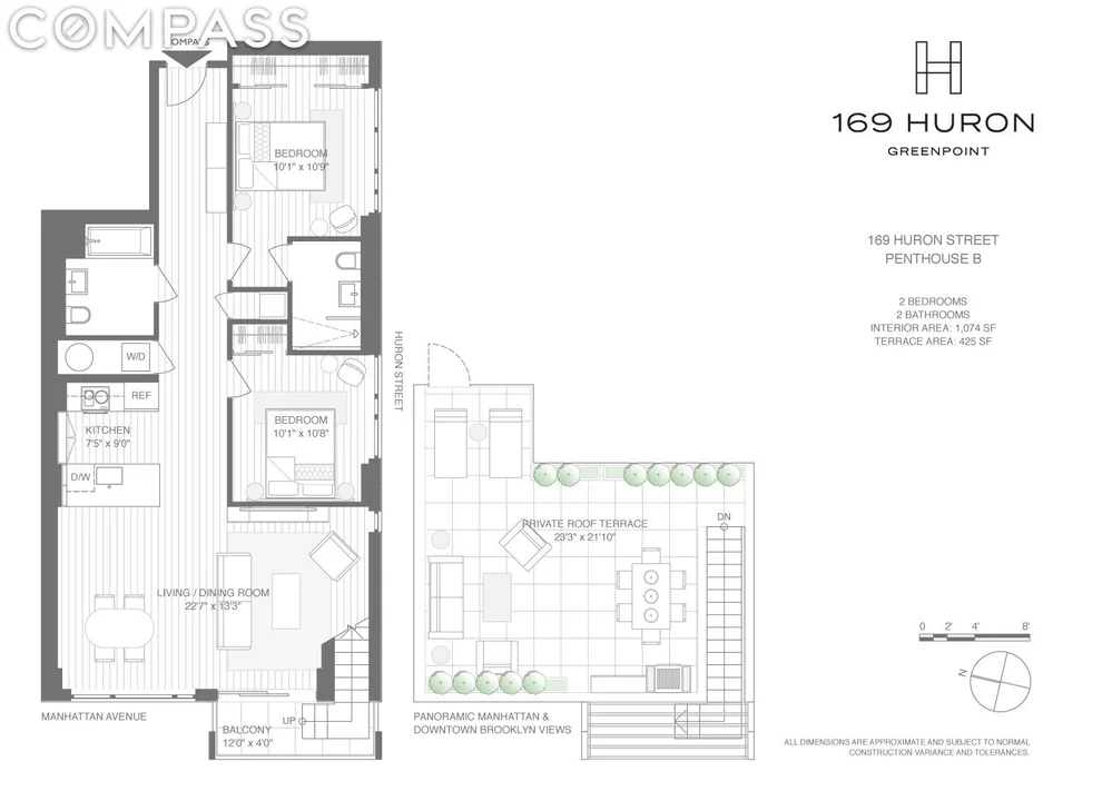Unit for sale at 169 Huron Street, Brooklyn, NY 11222