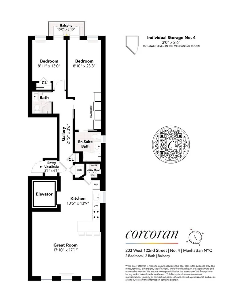 Unit for sale at 203 W 122ND Street, Manhattan, NY 10027