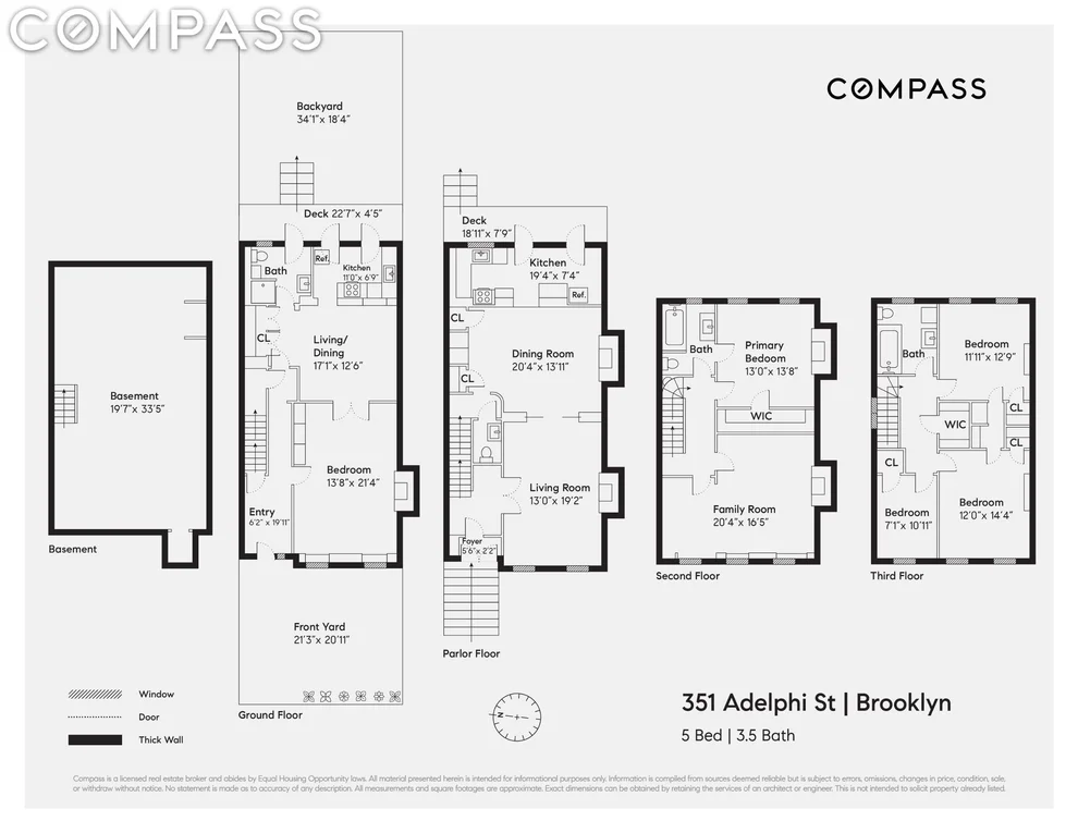 Unit for sale at 351 Adelphi Street, Brooklyn, NY 11238