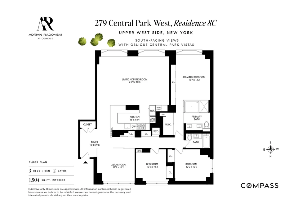 Unit for sale at 279 Central Park W, Manhattan, NY 10024