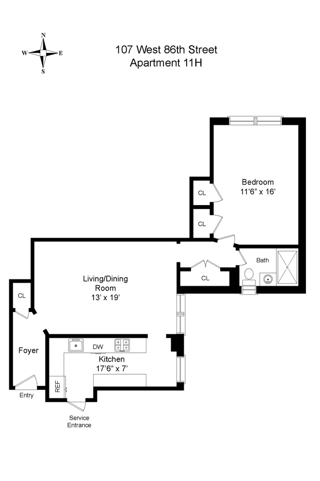 Unit for sale at 107 W 86TH Street, Manhattan, NY 10024