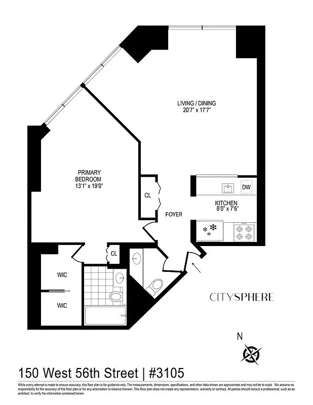 Unit for sale at 150 W 56TH Street, Manhattan, NY 10019