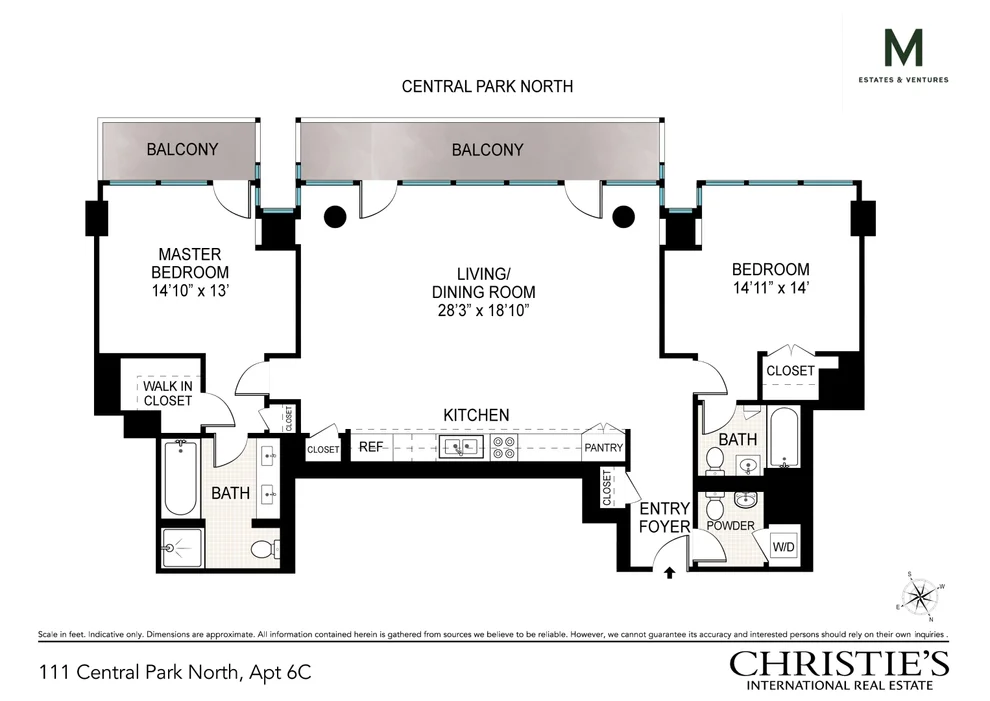 Unit for sale at 111 CENTRAL Park N, Manhattan, NY 10026