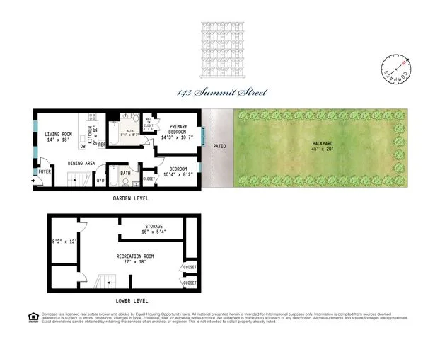 Unit for sale at 143 Summit Street, Brooklyn, NY 11231