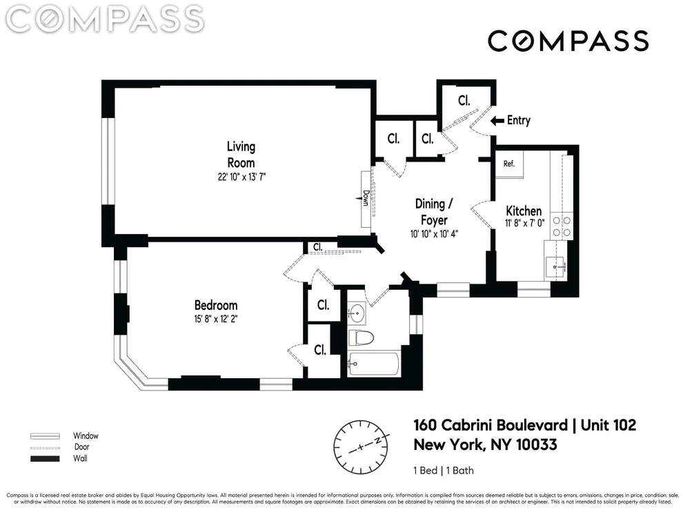 Unit for sale at 160 Cabrini Boulevard, Manhattan, NY 10033