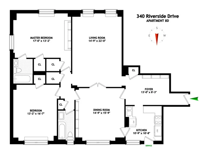 Unit for sale at 340 RIVERSIDE Drive, Manhattan, NY 10025
