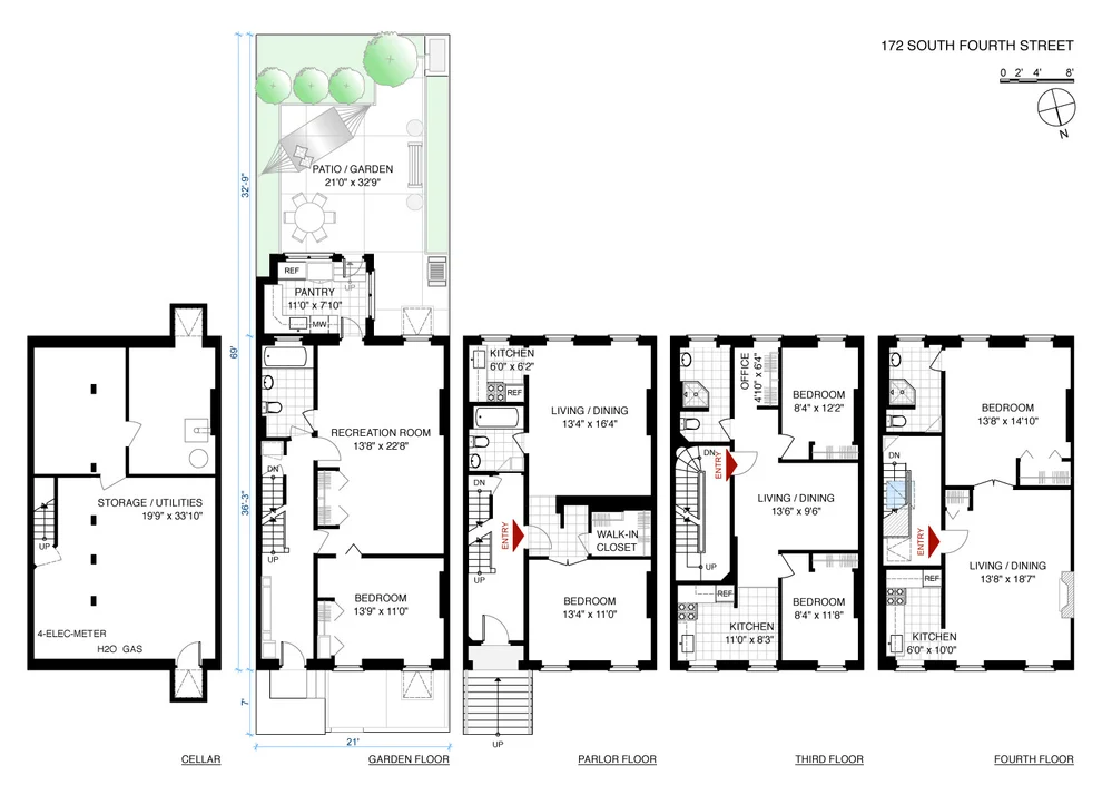 Unit for sale at 172 S 4th Street, Brooklyn, NY 11211