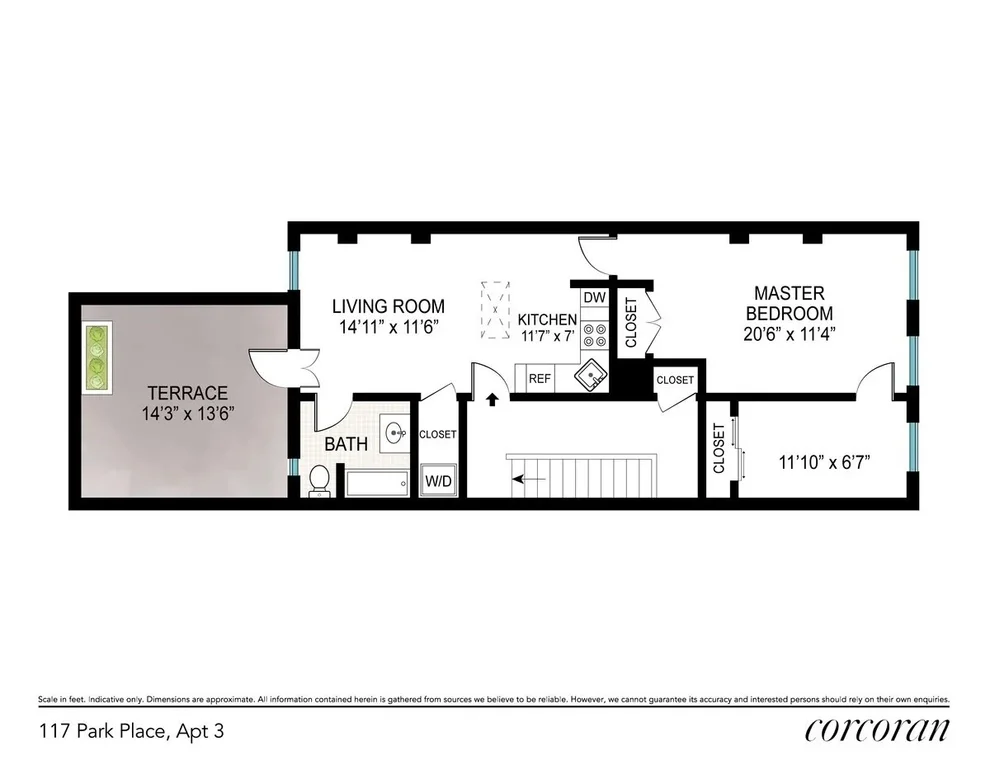 Unit for sale at 117 PARK Place, Brooklyn, NY 11217