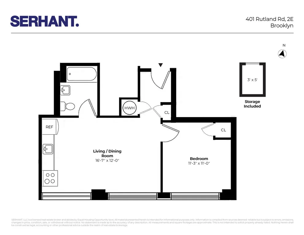 Unit for sale at 401 RUTLAND Road, Brooklyn, NY 11203