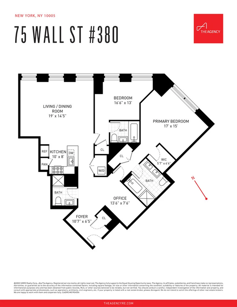 Unit for sale at 75 WALL Street, Manhattan, NY 10005