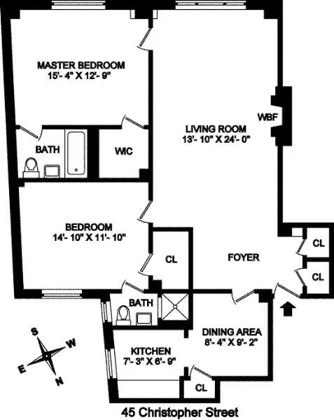 Unit for sale at 45 Christopher Street, Manhattan, NY 10014