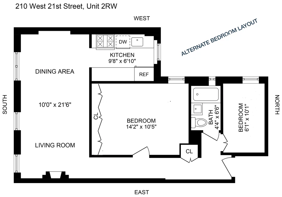 Unit for sale at 210 W 21ST Street, Manhattan, NY 10011