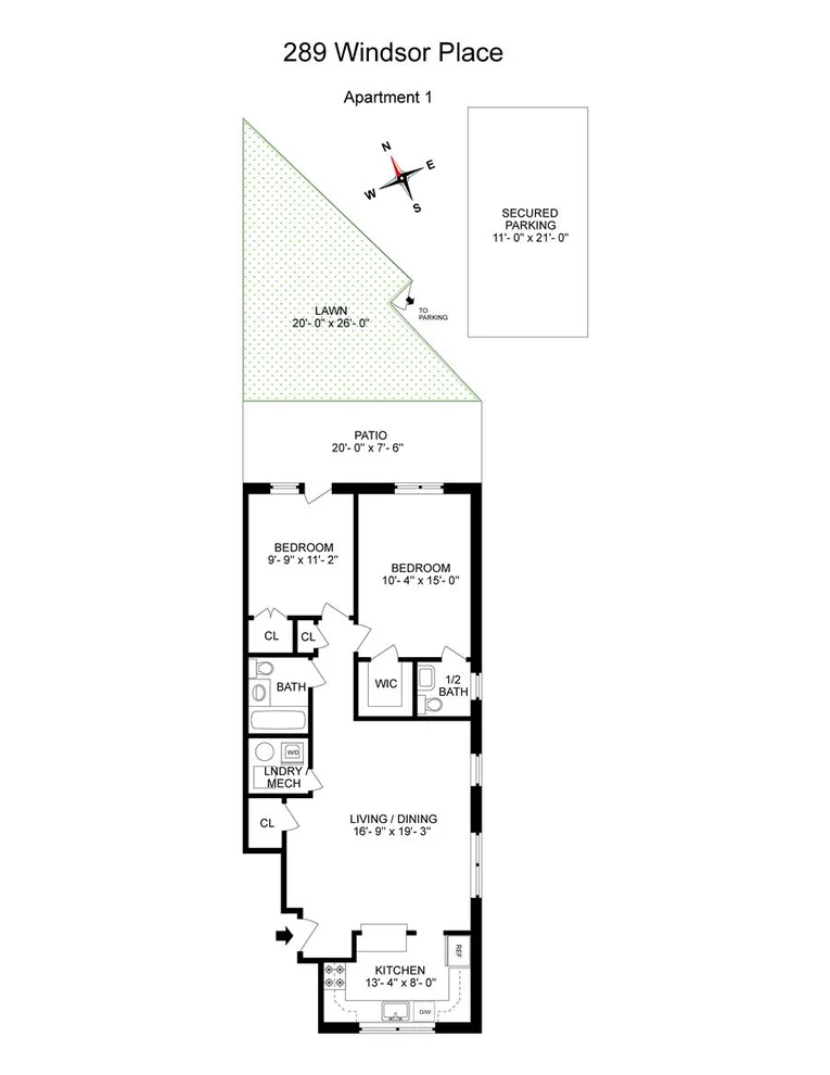 Unit for sale at 289 Windsor Place, Brooklyn, NY 11218