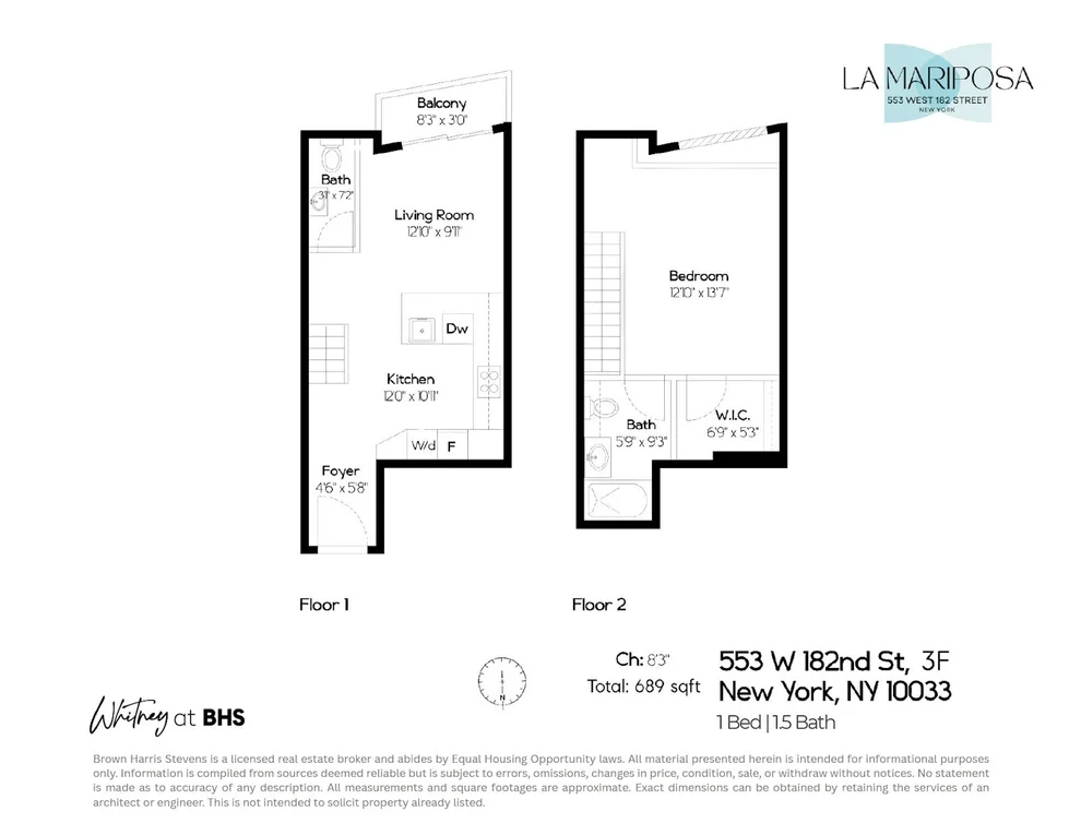 Unit for sale at 553 W 182ND Street, Manhattan, NY 10033