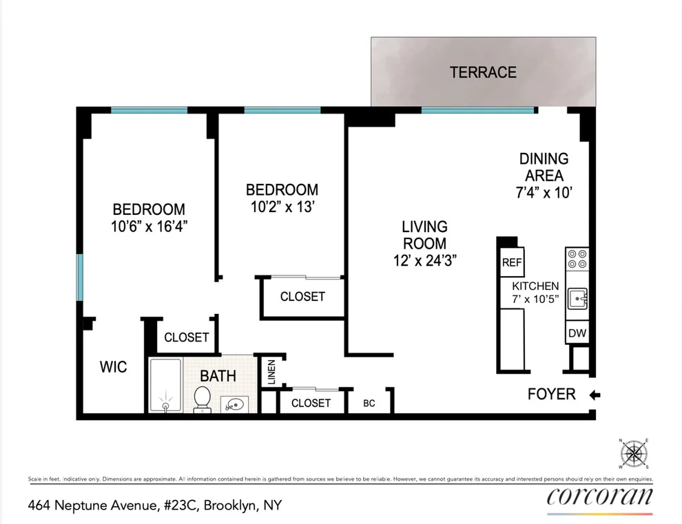 Unit for sale at 464 Neptune Avenue, Brooklyn, NY 11224