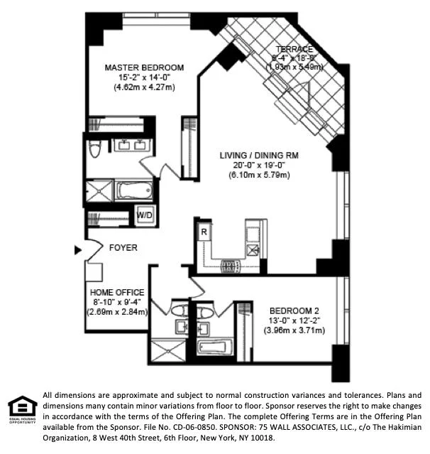 Unit for sale at 75 Wall Street, Manhattan, NY 10005