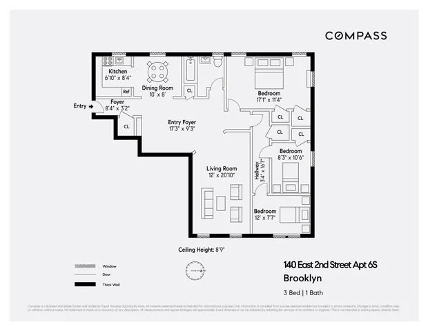 Unit for sale at 140 E 2nd Street, Brooklyn, NY 11218