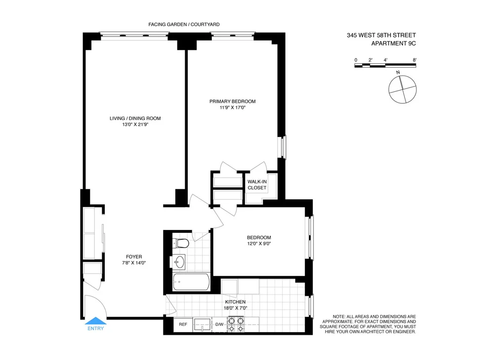 Unit for sale at 345 W 58TH Street, Manhattan, NY 10019