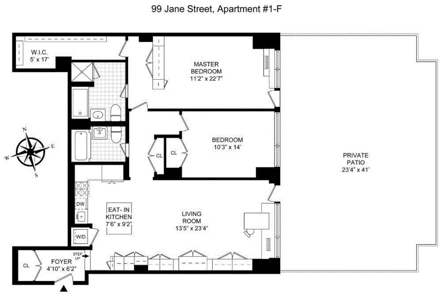 Unit for sale at 99 JANE Street, Manhattan, NY 10014