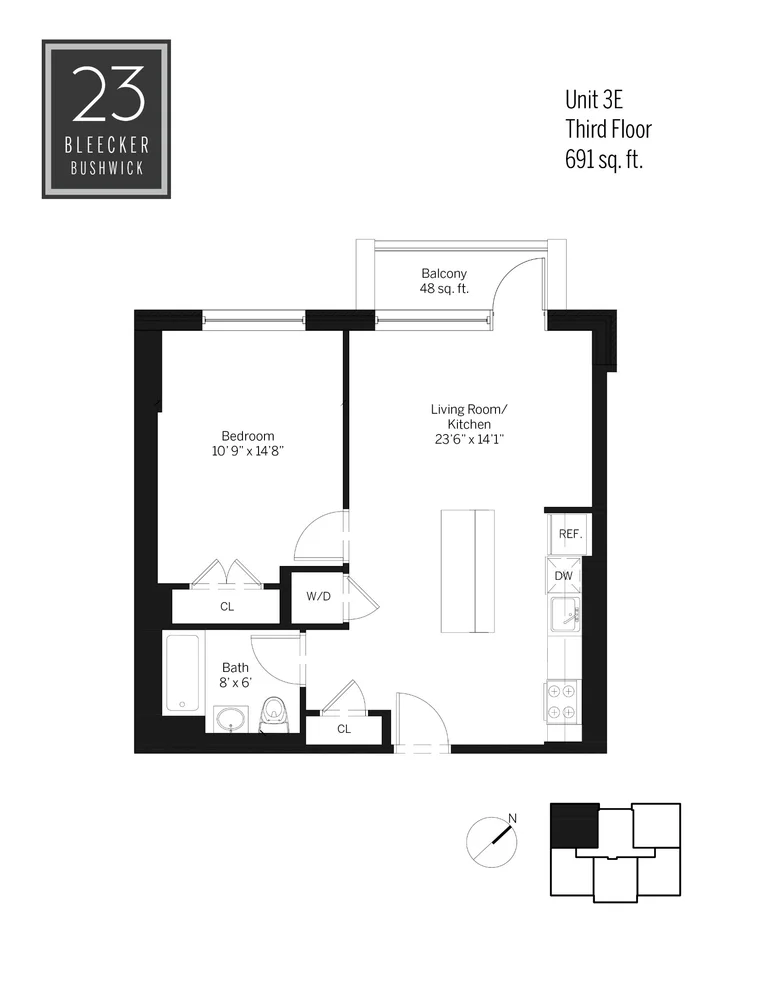 Unit for sale at 23 Bleecker Street, Brooklyn, NY 11221