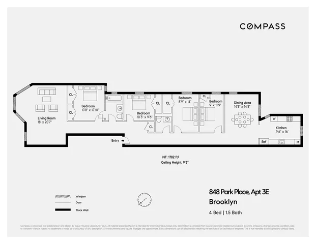 Unit for sale at 848 Park Place, Brooklyn, NY 11216