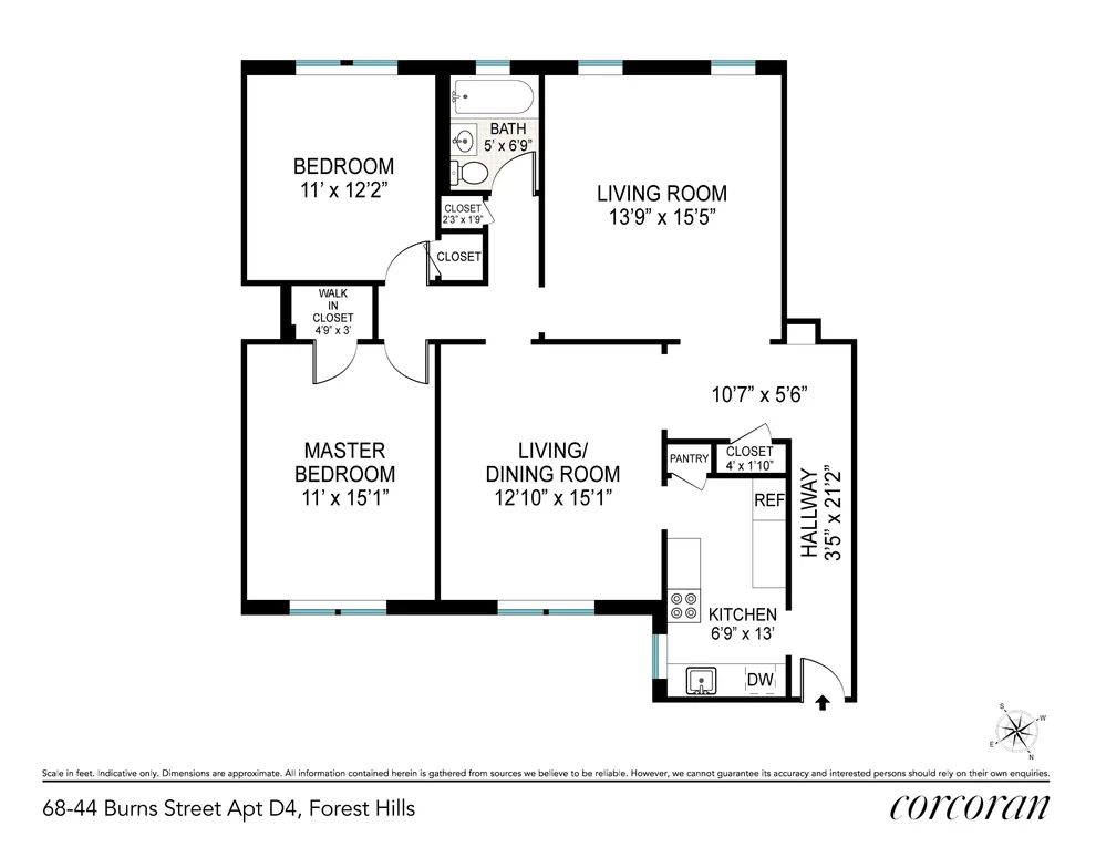 Unit for sale at 68-44 Burns Street, Queens, NY 11375