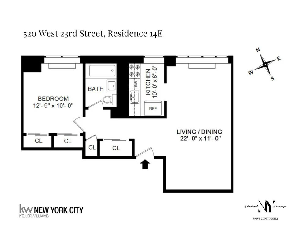 Unit for sale at 520 W 23rd Street, Manhattan, NY 10011