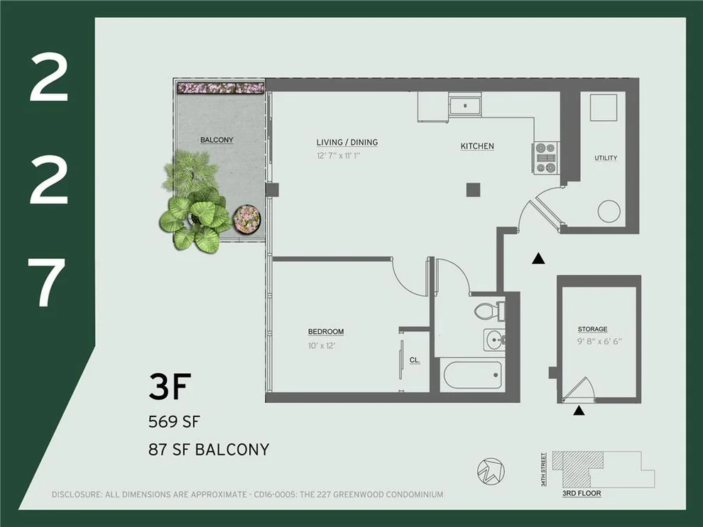 Unit for sale at 227 34th Street, Brooklyn, NY 11232