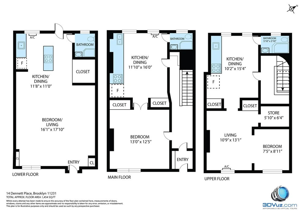 Unit for sale at 14 DENNETT Place, Brooklyn, NY 11231