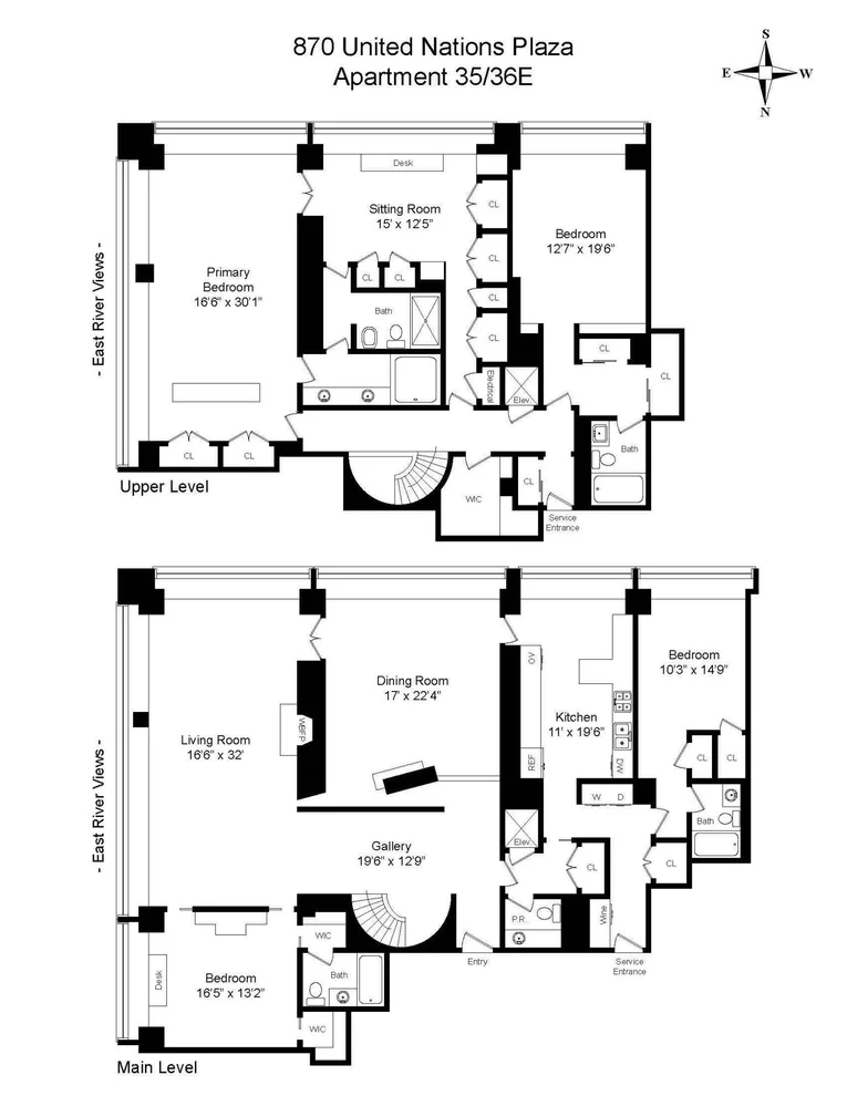 Unit for sale at 870 UNITED NATIONS Plaza, Manhattan, NY 10017