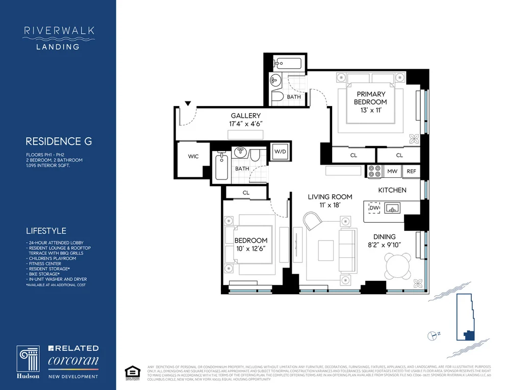 Unit for sale at 425 MAIN Street, Manhattan, NY 10044