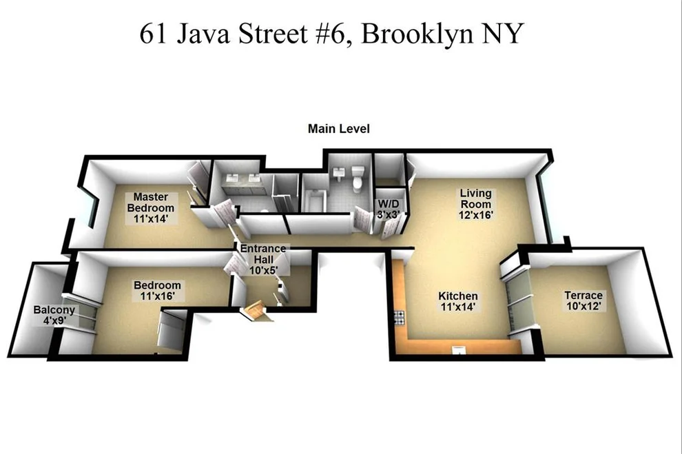 Unit for sale at 61 Java Street, Brooklyn, NY 11222