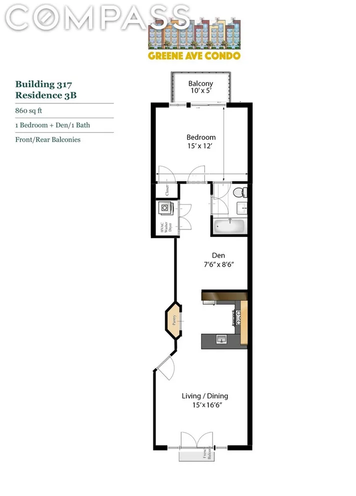Unit for sale at 317 Greene Avenue, Brooklyn, NY 11238