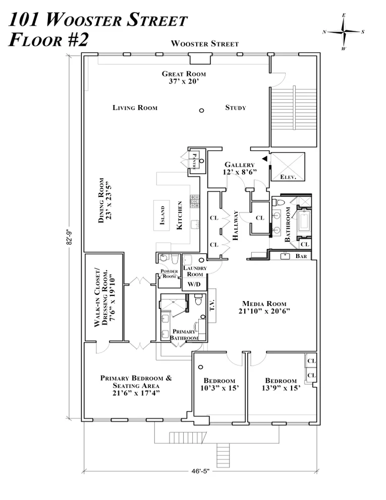 Unit for sale at 101 WOOSTER Street, Manhattan, NY 10012
